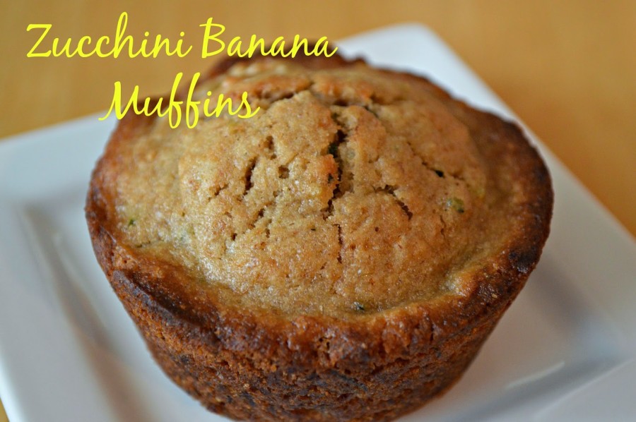 zucchini banana muffins1