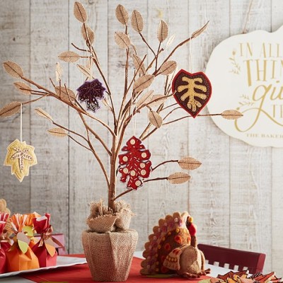 Thanksgiving Tree Centerpiece – Pottery Barn Kids Hack for under $10