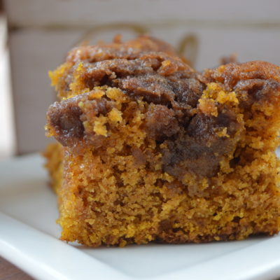 Cinnamon Streusel Pumpkin Coffee Cake